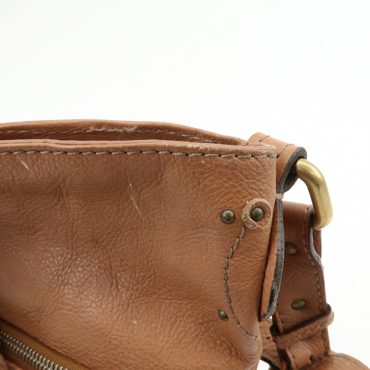 Chloe Paddington Hobo Leather Shoulder Bag Brown