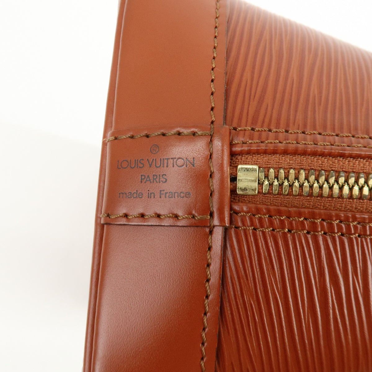 Louis Vuitton Epi Alma PM Leather Hand Bag Kenya Brown M52143