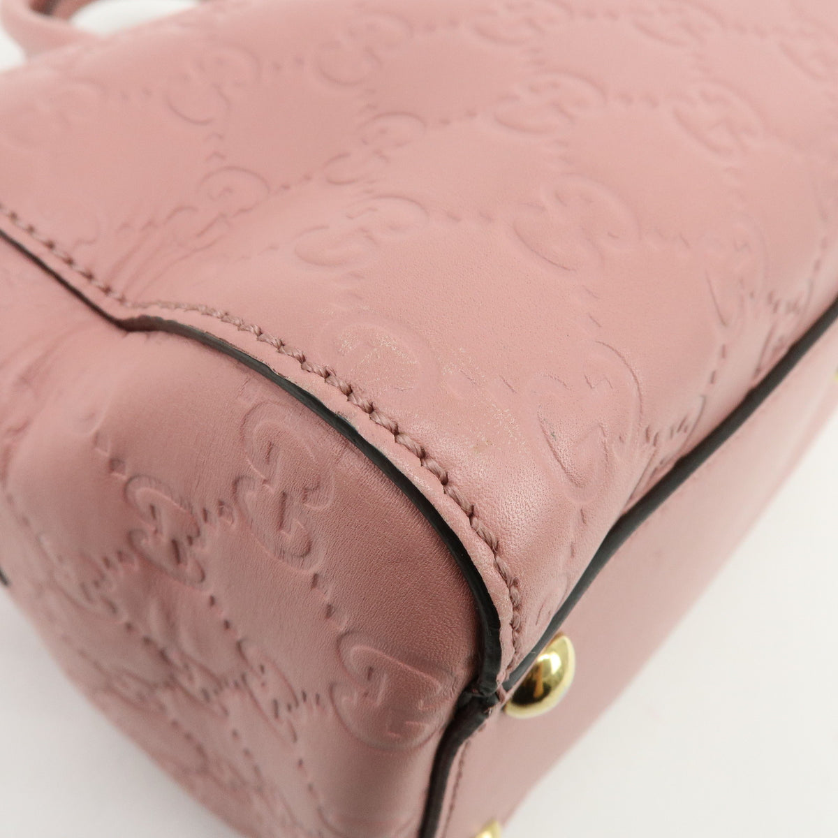 GUCCI Guccissima Leather 2Way Shoulder Bag Hand Bag Pink 453573