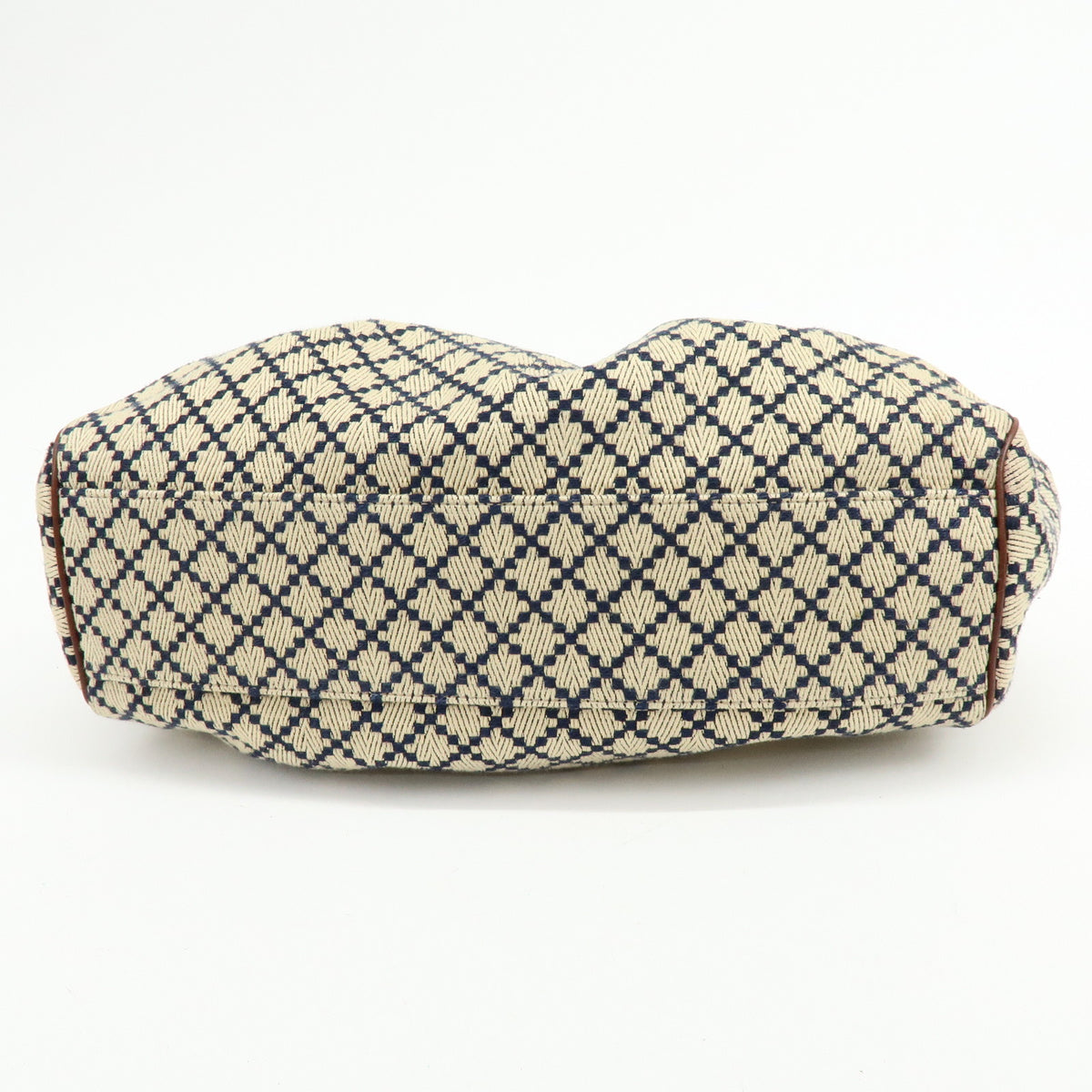 GUCCI Sukey Diamante Interlocking G GG Canvas Leather Hand Bag 211944