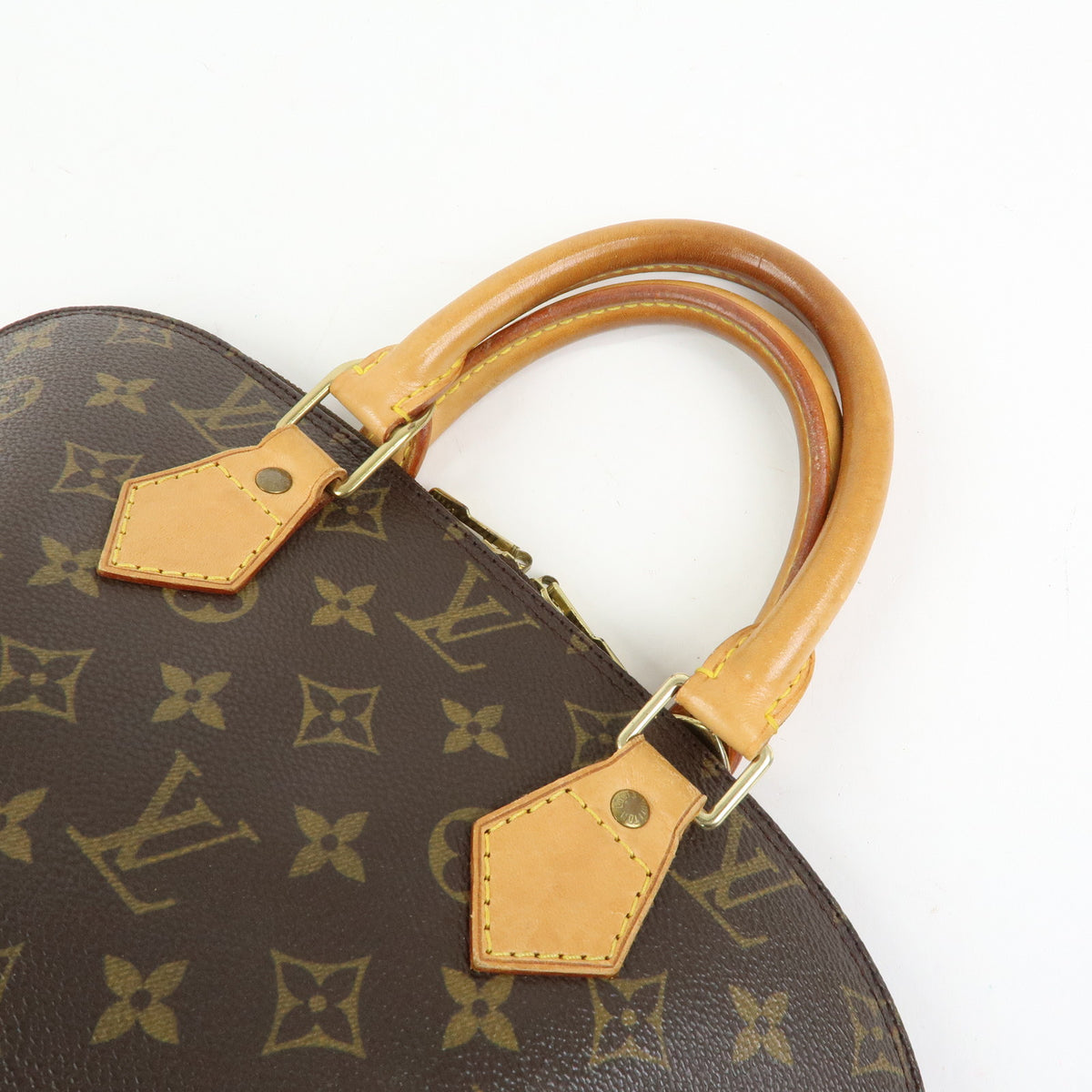 Louis Vuitton Monogram Alma PM Canvas Leather Hand Bag Brown M51130