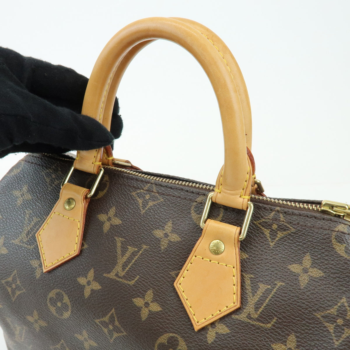 Louis Vuitton Monogram Speedy 25 Boston Bag Hand Bag Brown M41528
