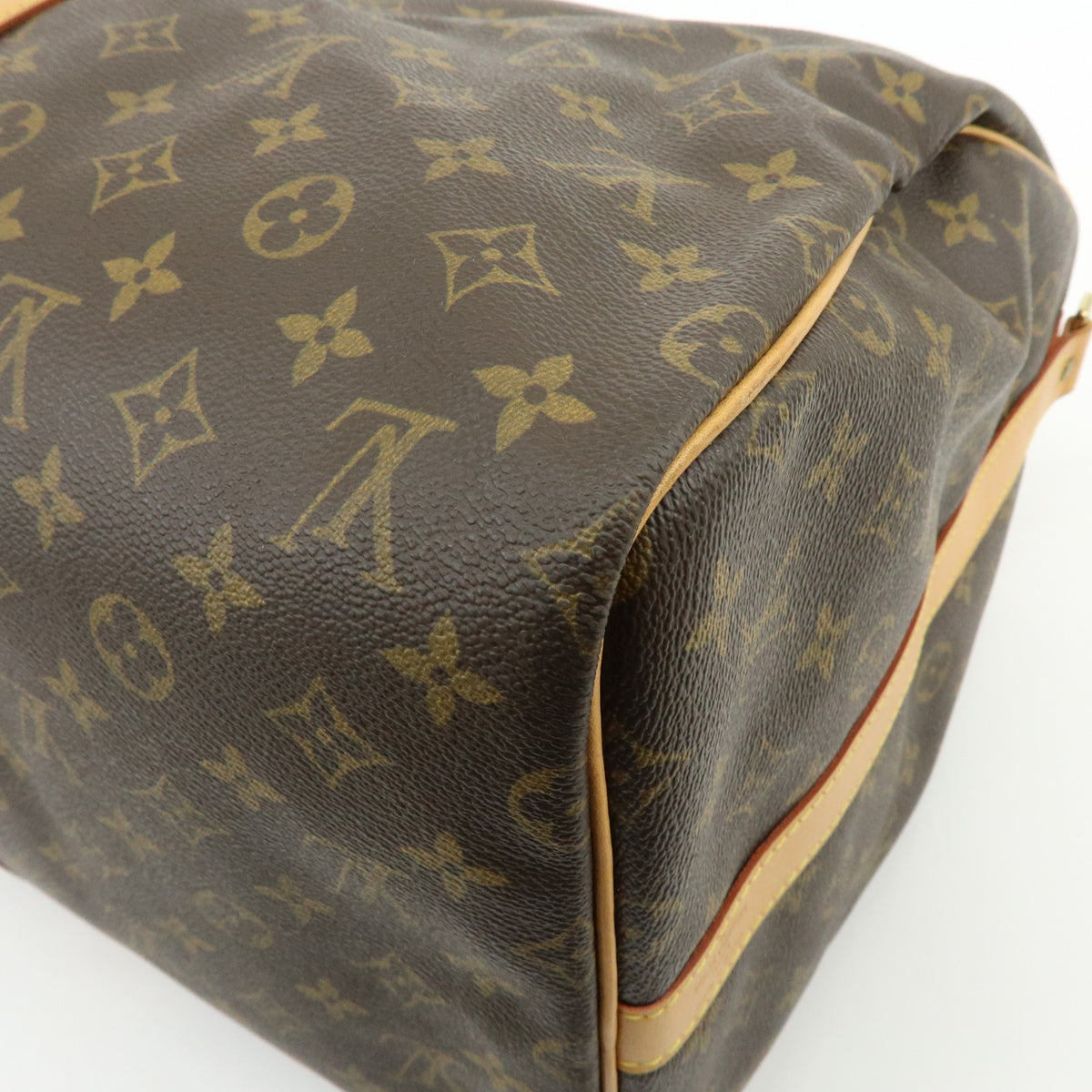 Louis Vuitton Monogram Keep All Bandouliere 55 Boston Bag Brown M41414