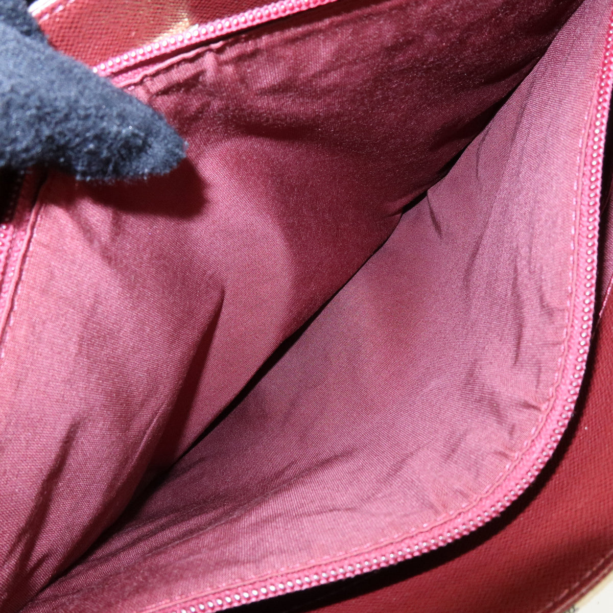 BURBERRY Nova Plaid Canvas Leather Tote Bag Shoulder Bag Beige Wine Red