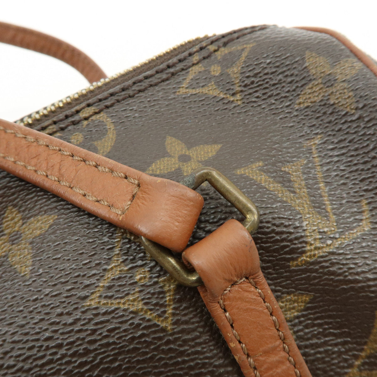 Louis Vuitton Monogram Papillon 22 Canvas Leather Hand Bag Brown M51367