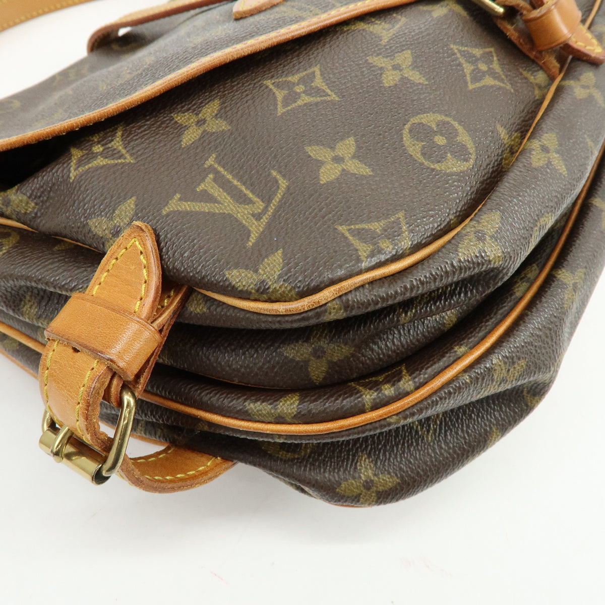 Louis Vuitton Monogram Saumur 30 Canvas Shoulder Bag Brown M42256