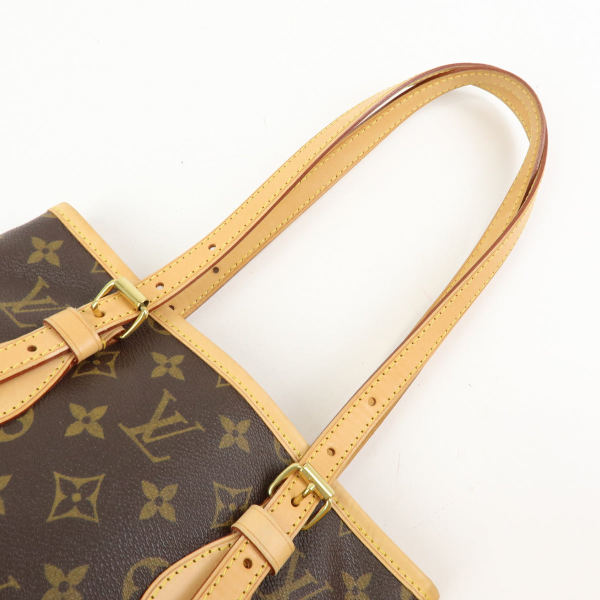 Louis Vuitton Monogram Bucket PM Canvas Hand Bag Brown M42238