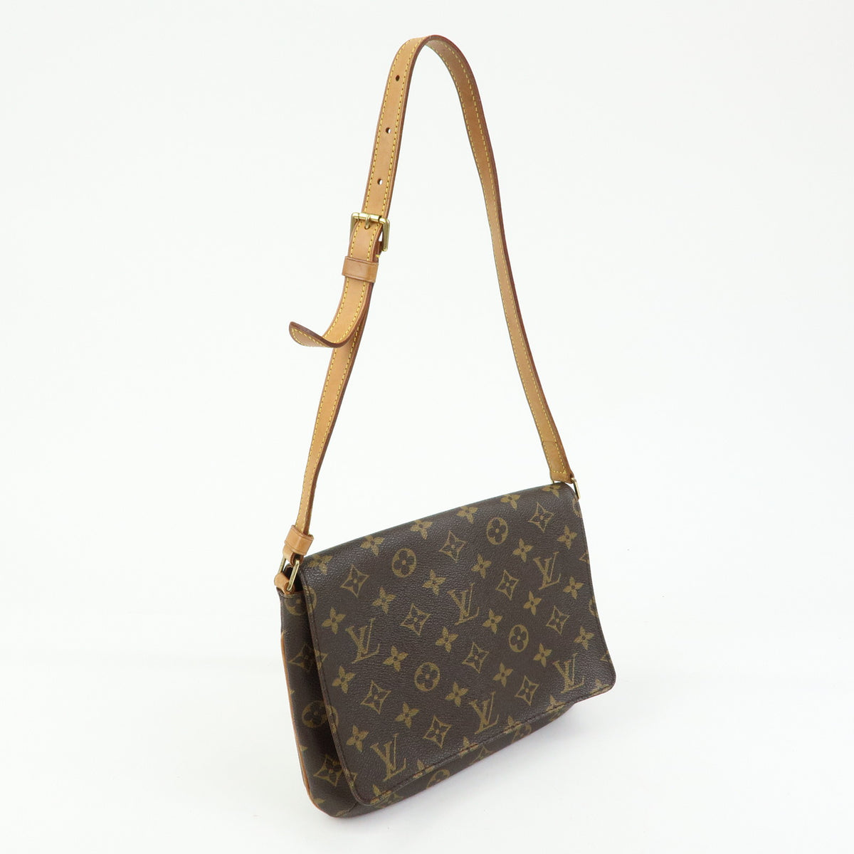Louis Vuitton Monogram Musette Tango Short Shoulder Bag Brown M51257