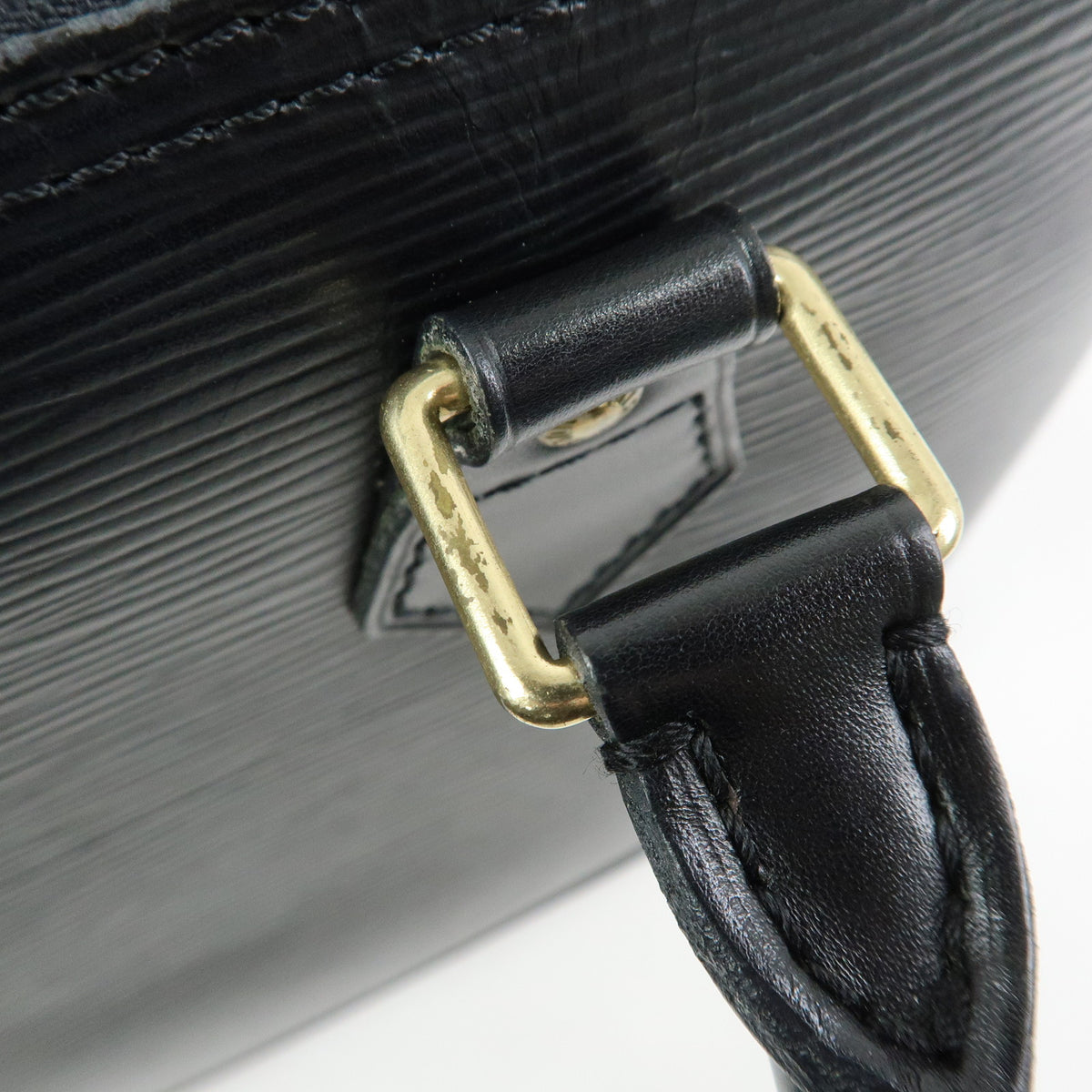 Louis Vuitton Epi Alma Leather Hand Bag Noir Black M52142