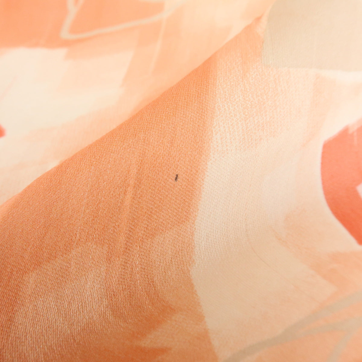 CHANEL COCO Mark Silk 100% Scarf Pink Orange White