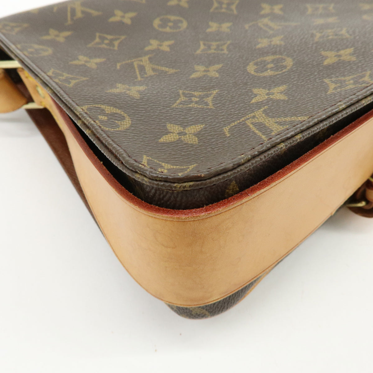 Louis Vuitton Monogram Cartouchiere GM Crossbody Bag Brown M51252
