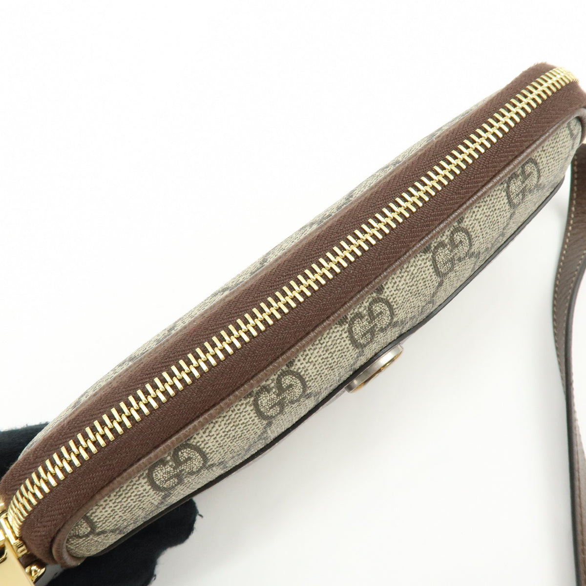 GUCCI Ophidia Sherry GG Supreme Leather Shoulder Bag Brown 598664