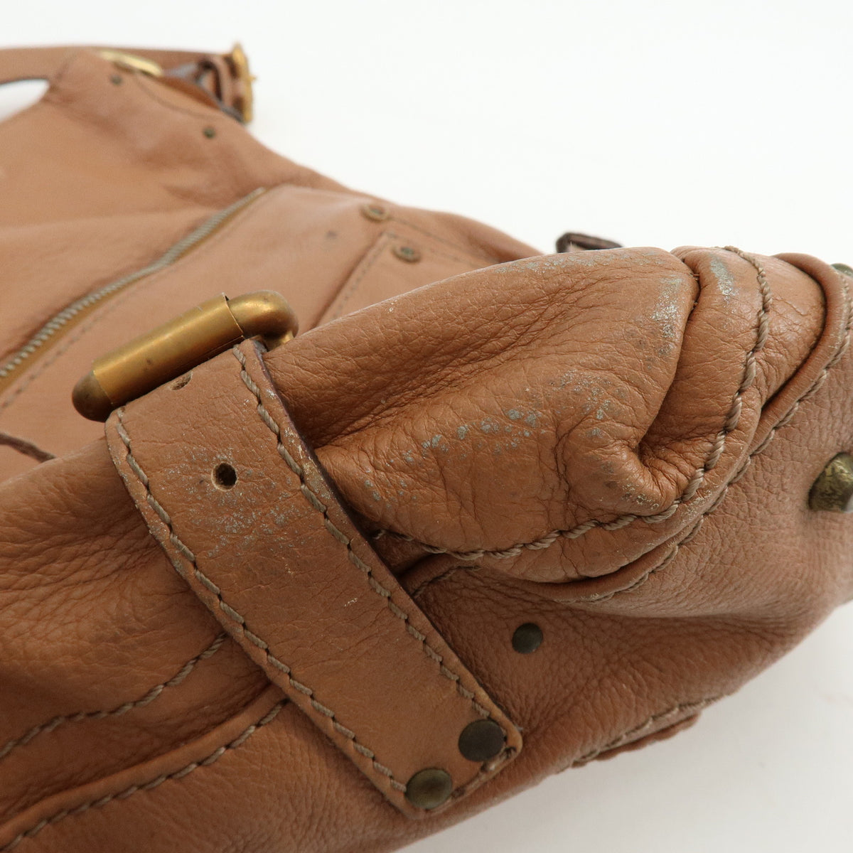 Chloe Paddington Hobo Leather Shoulder Bag Brown
