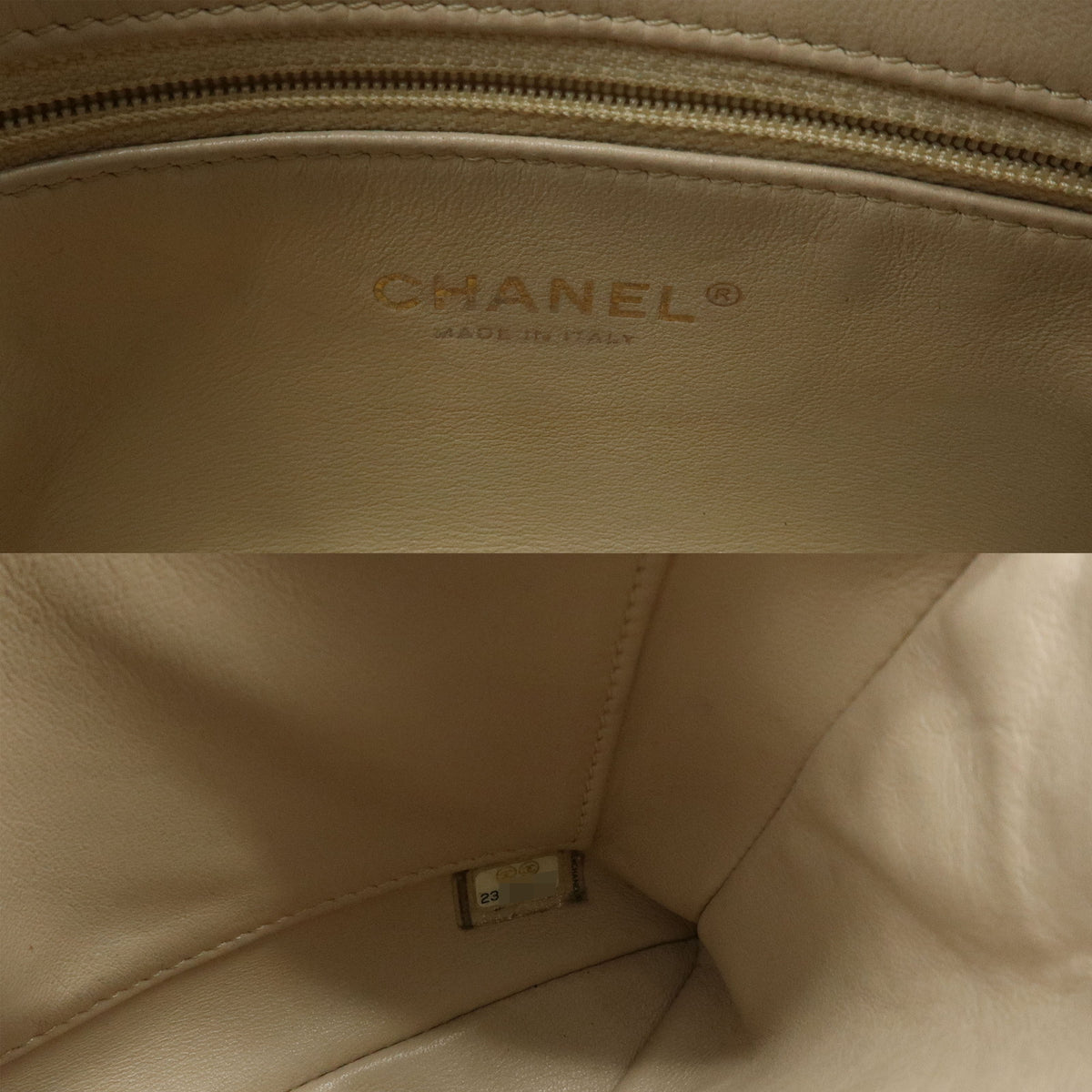 CHANEL Matelasse COCO Mark Lamb Skin 2Way Bag Hand Bag Black A92238
