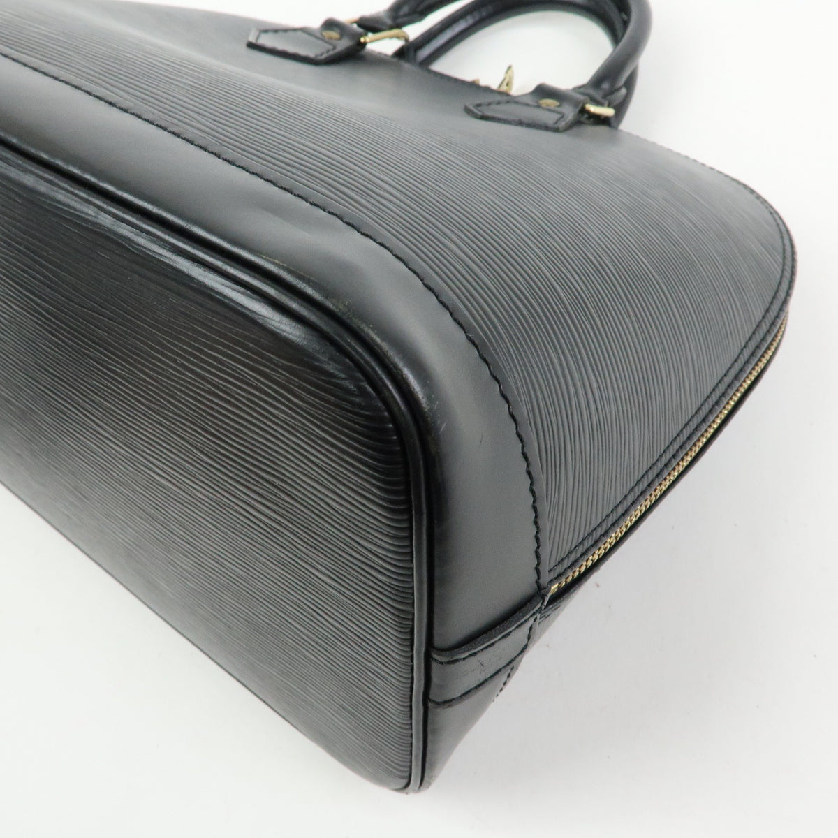 Louis Vuitton Epi Alma Leather Hand Bag Noir Black M52142