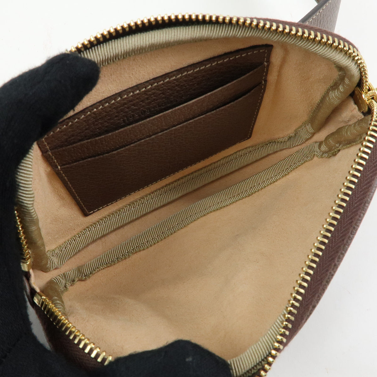 GUCCI Sherry Ophidia Double G GG Supreme Leather Waist Bag Pouch 519308