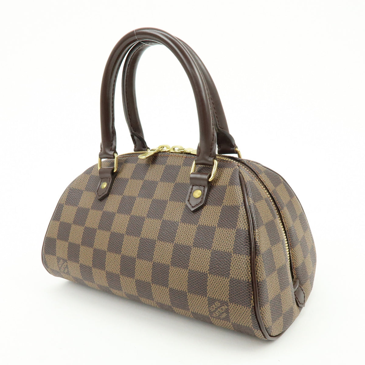 Louis Vuitton Damier Ebene Rivera Mini Hand Bag Brown N41436