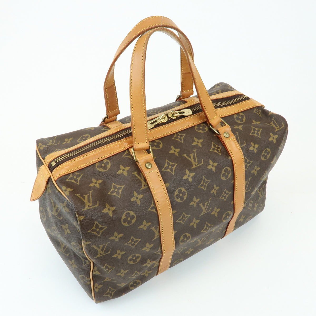 Louis Vuitton Monogram Sac Souple 35 Boston Bag Brown M41626