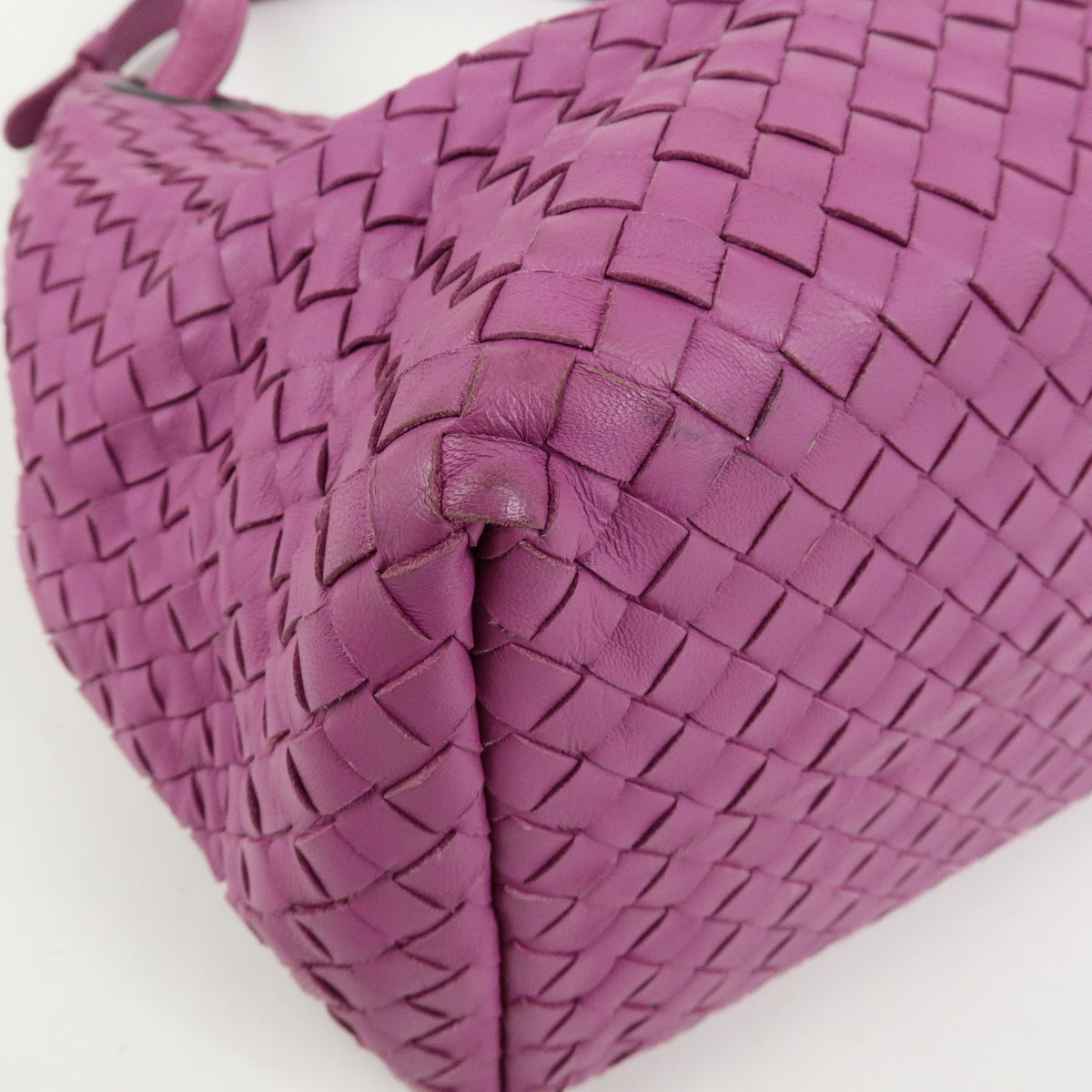 BOTTEGA VENETA Garda Intrecciato Leather Tote Bag Shoulder Bag Purple