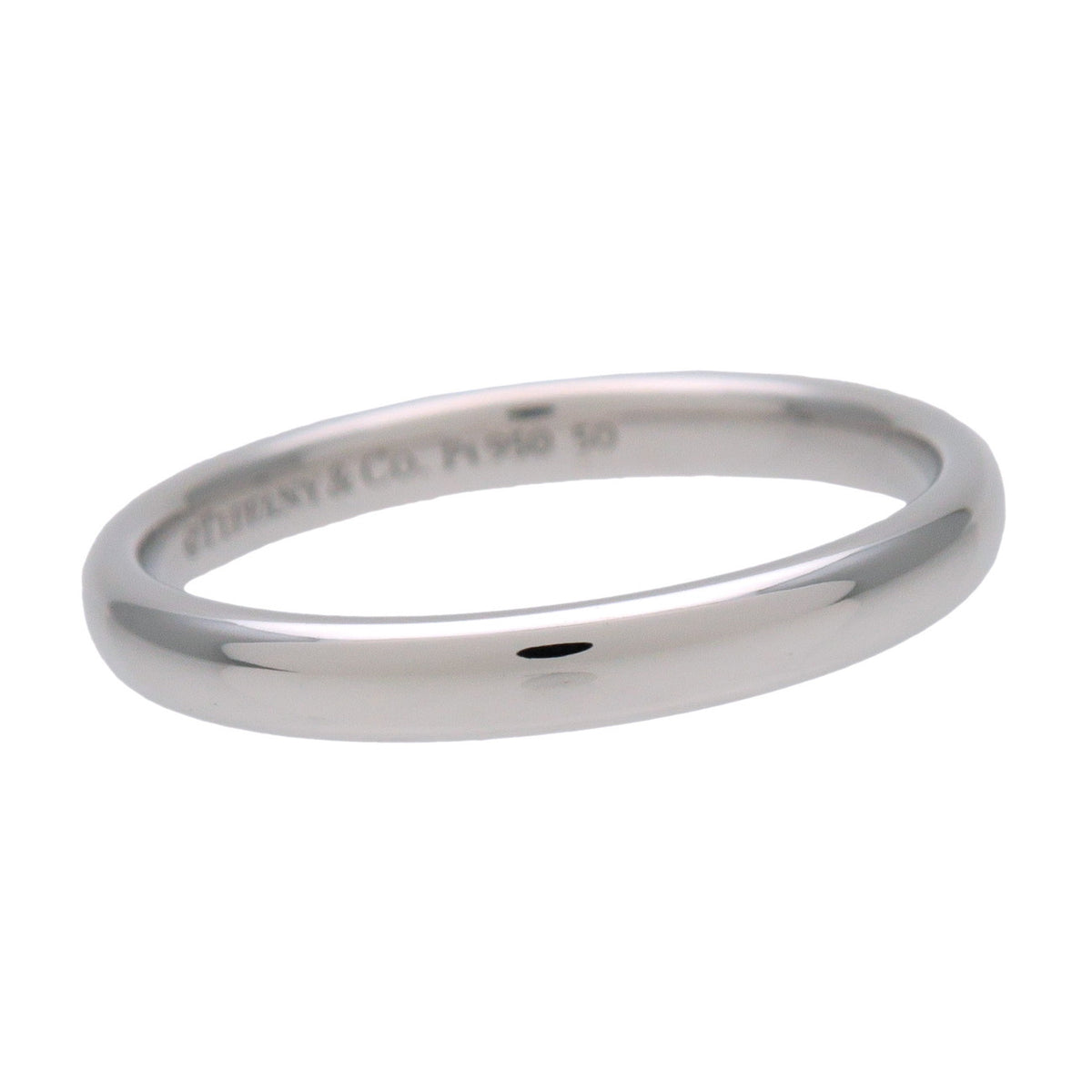 Tiffany & Co Forever Wedding Ring Classic Band Ring PT950 Platinum US6