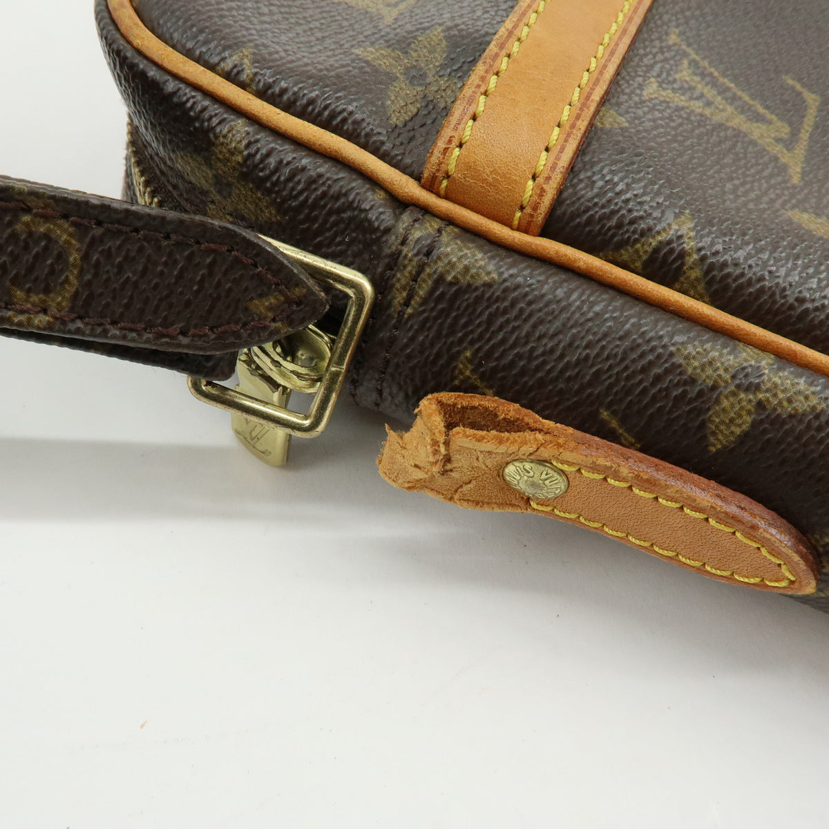 Louis Vuitton Monogram Danube Shoulder Bag Crossbody Bag Brown M45266