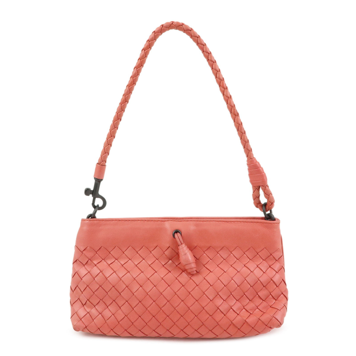 BOTTEGA VENETA Intrecciato Leather Hand Bag Shoulder Bag Pink 120773