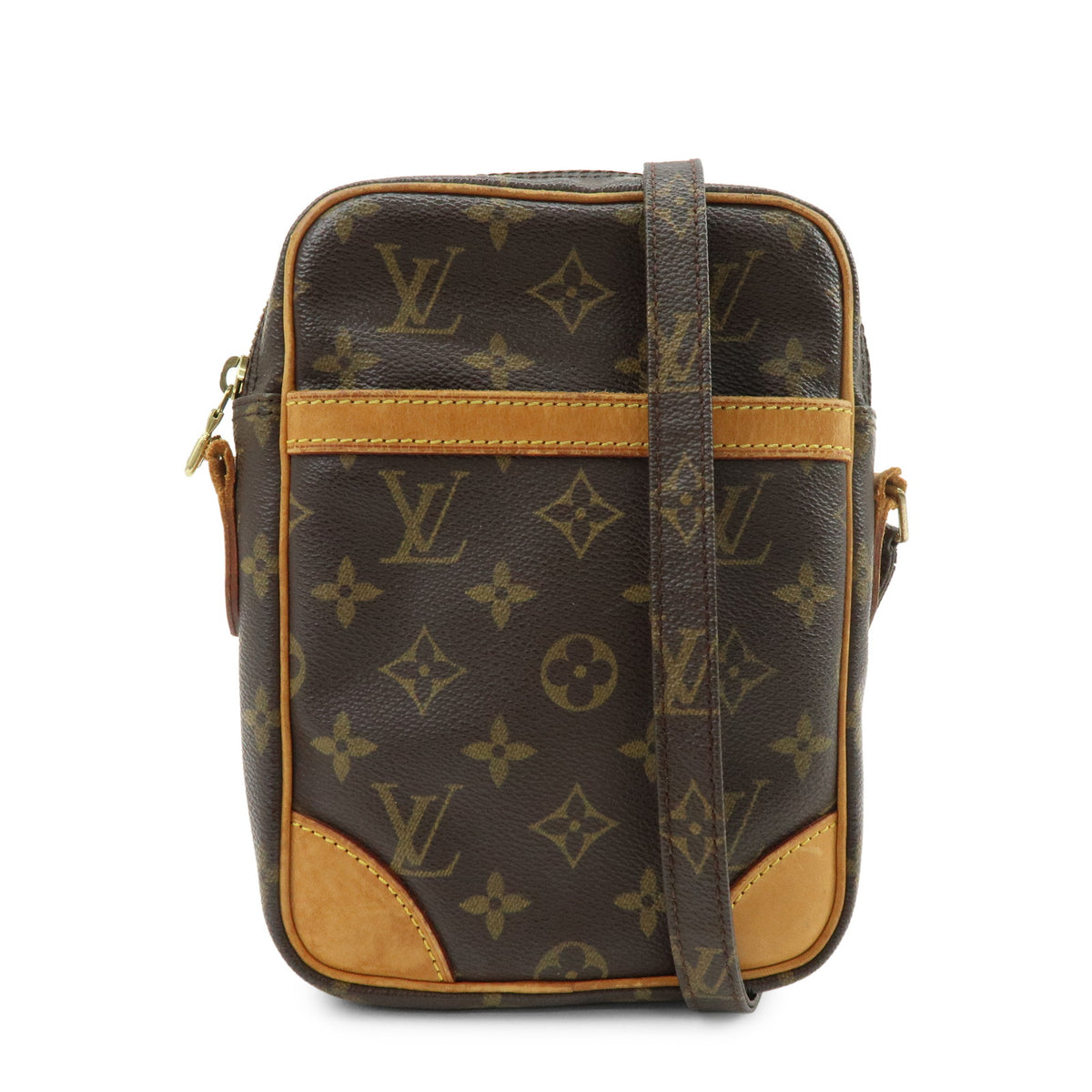 Louis Vuitton Monogram Danube Shoulder Bag Crossbody Bag Brown M45266