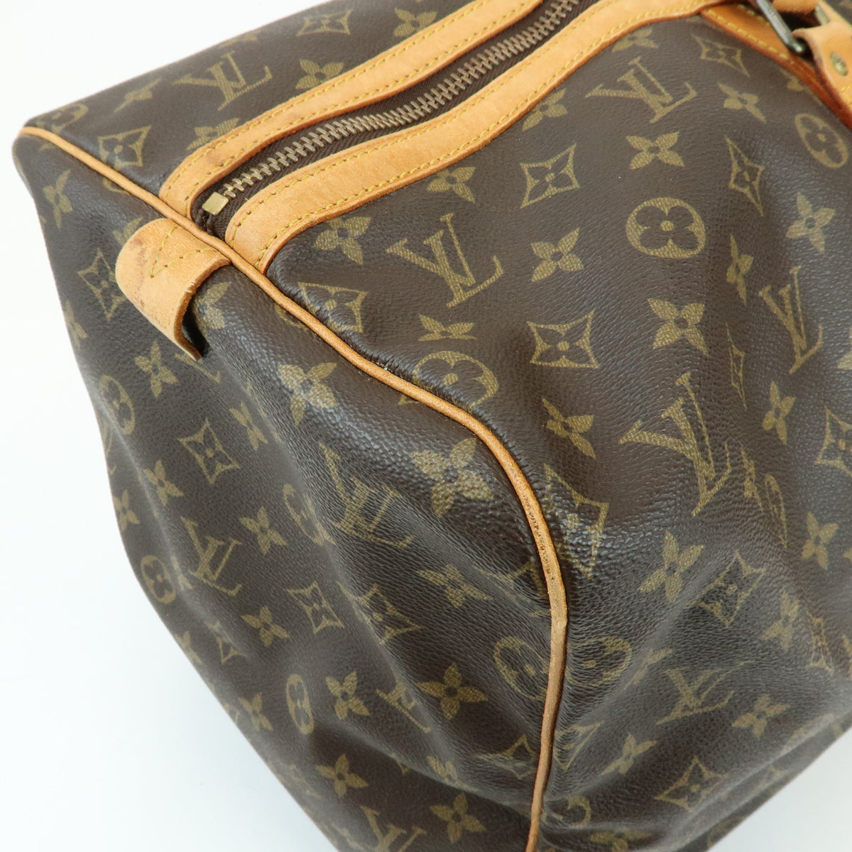 Louis Vuitton Monogram Sac Souple 55 Boston Bag Brown M41622