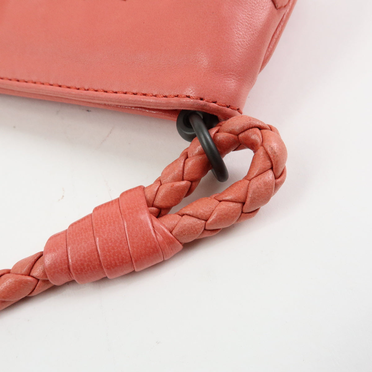 BOTTEGA VENETA Intrecciato Leather Hand Bag Shoulder Bag Pink 120773
