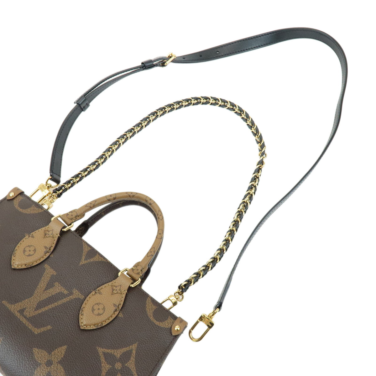 Louis Vuitton Monogram Giant On The Go EW Chain 2Way Bag Brown M14236