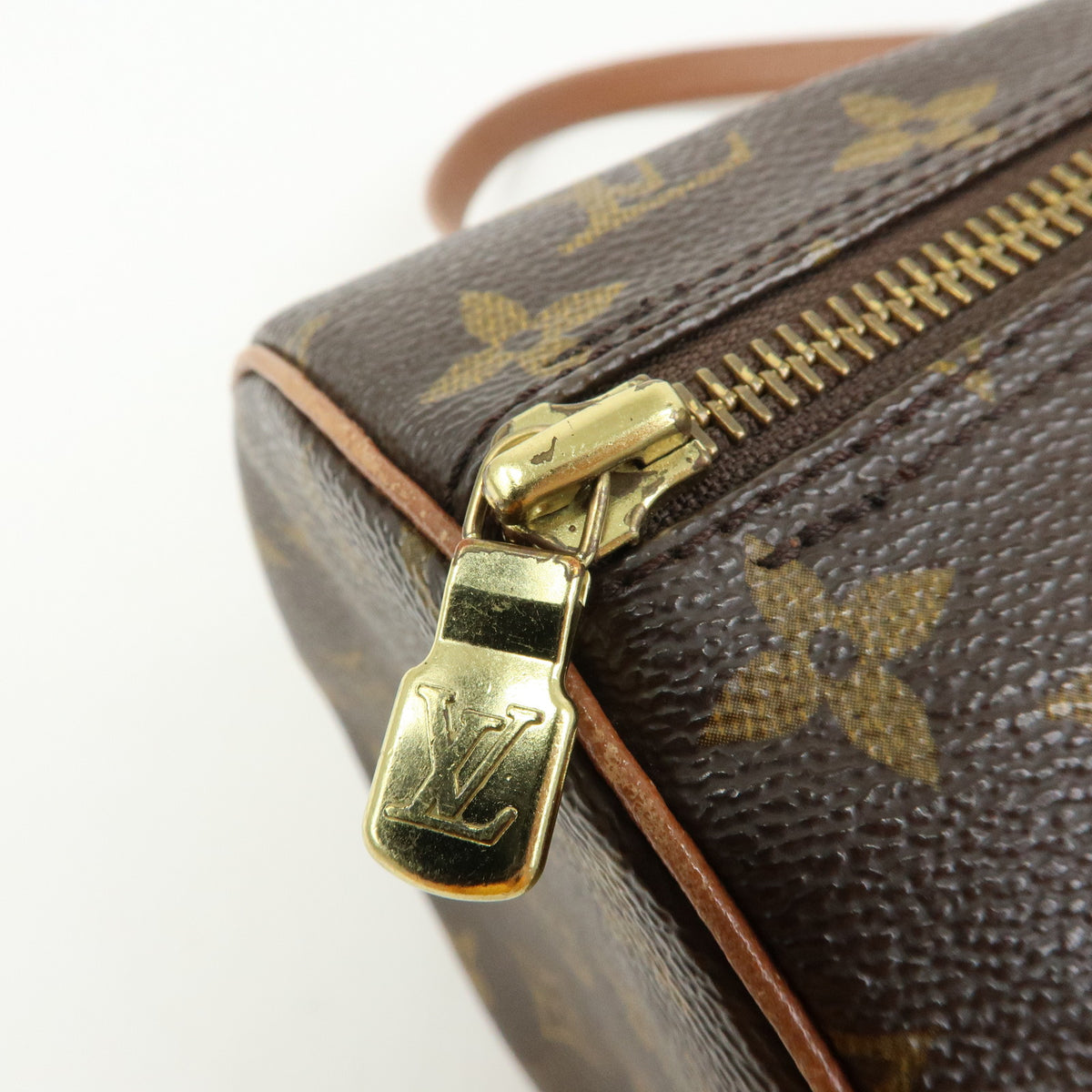 Louis Vuitton Monogram Papillon 30 Hand Bag Brown M51365