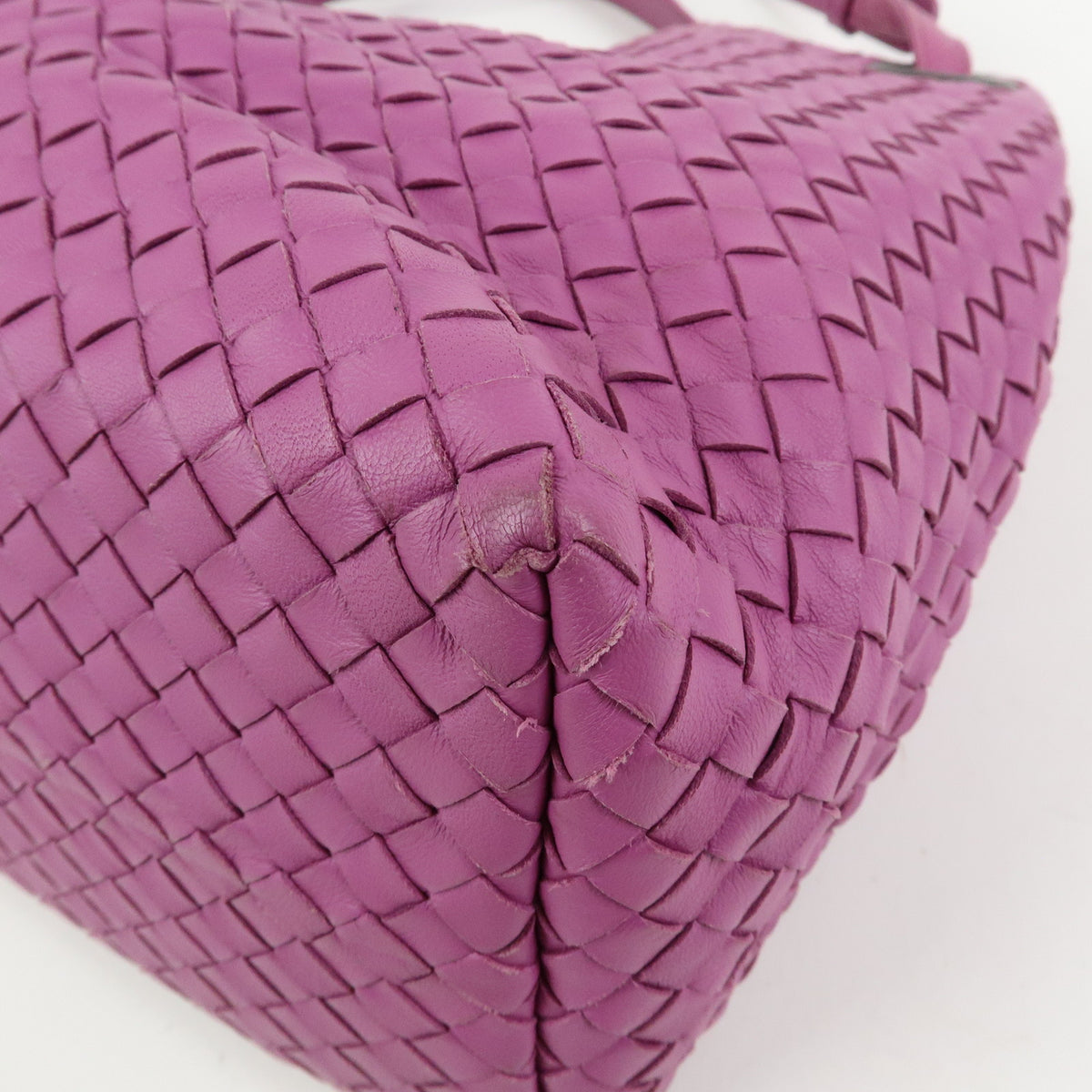 BOTTEGA VENETA Garda Intrecciato Leather Tote Bag Shoulder Bag Purple