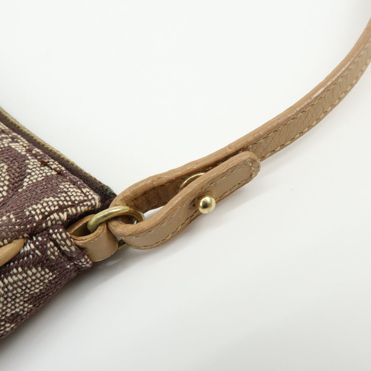 Christian Dior Saddle Pouch Trotter Jacquard Canvas Shoulder Bag