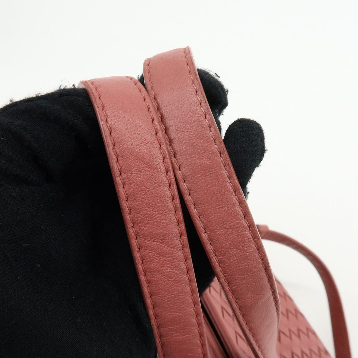 BOTTEGA VENETA Intrecciato Nappa Leather 2Way Bag Shoulder Bag Pink