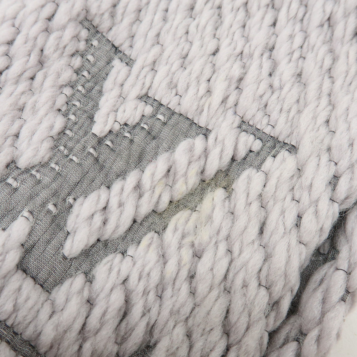 Louis Vuitton Monogram Escharp Logomania Scarf Gris Perle M74742