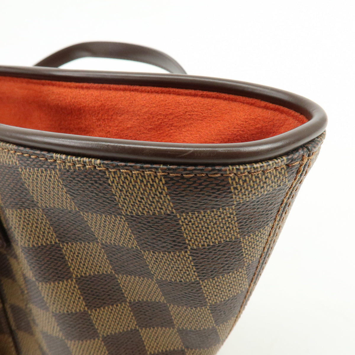 Louis Vuitton Manosque PM Damier Canvas Tote Bag Hand Bag Ebene N51121