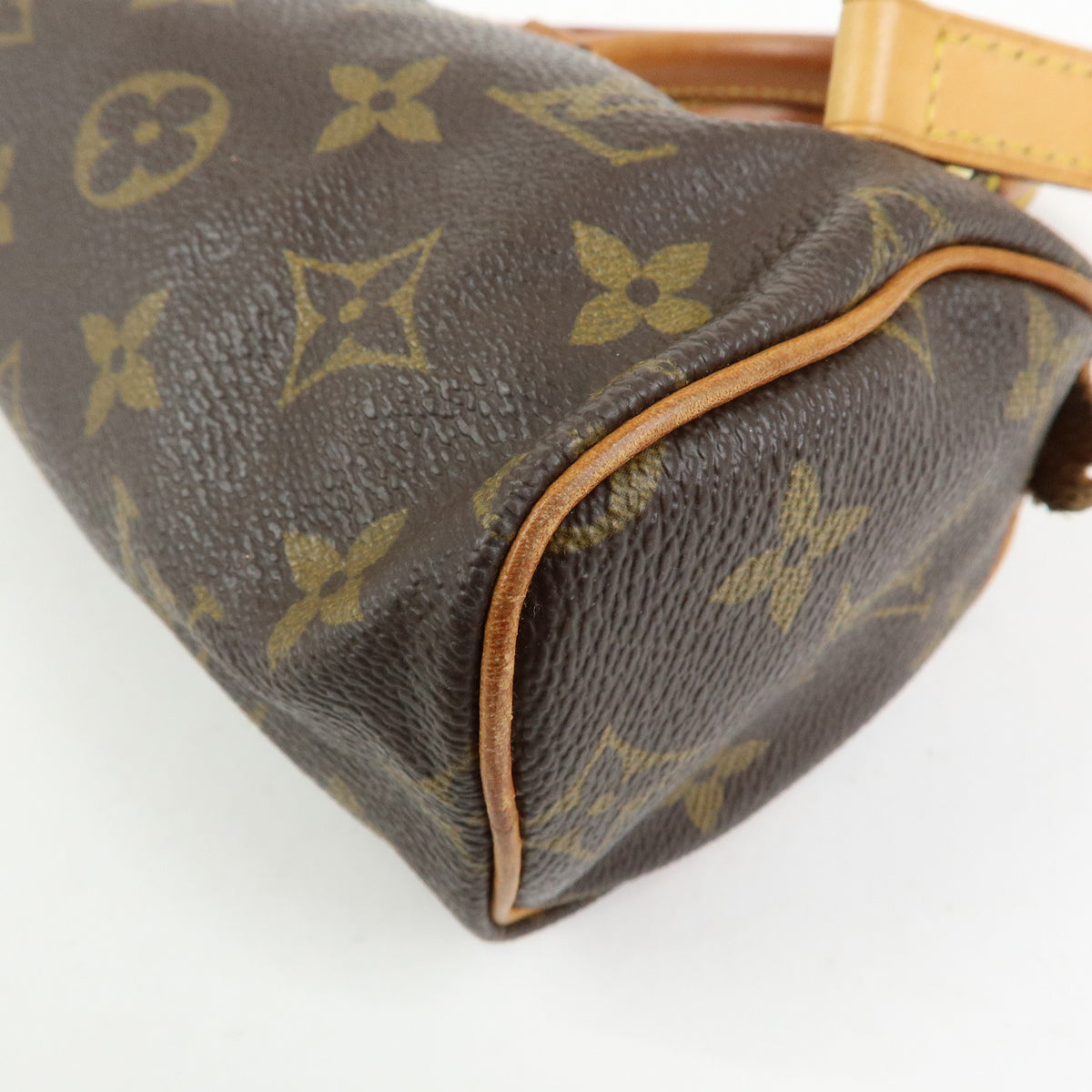 Louis Vuitton Monogram Mini Speedy Hand Bag & Strap M41534 J00142 Lot