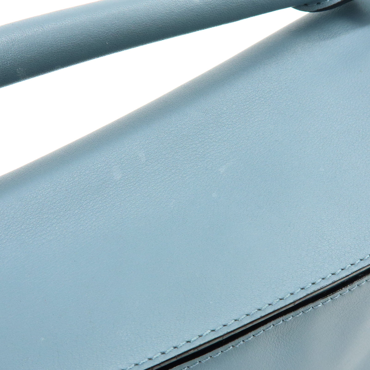LOEWE Anagram Puzzle Leather 2Way Bag Hand Bag Shoulder Bag Light Blue