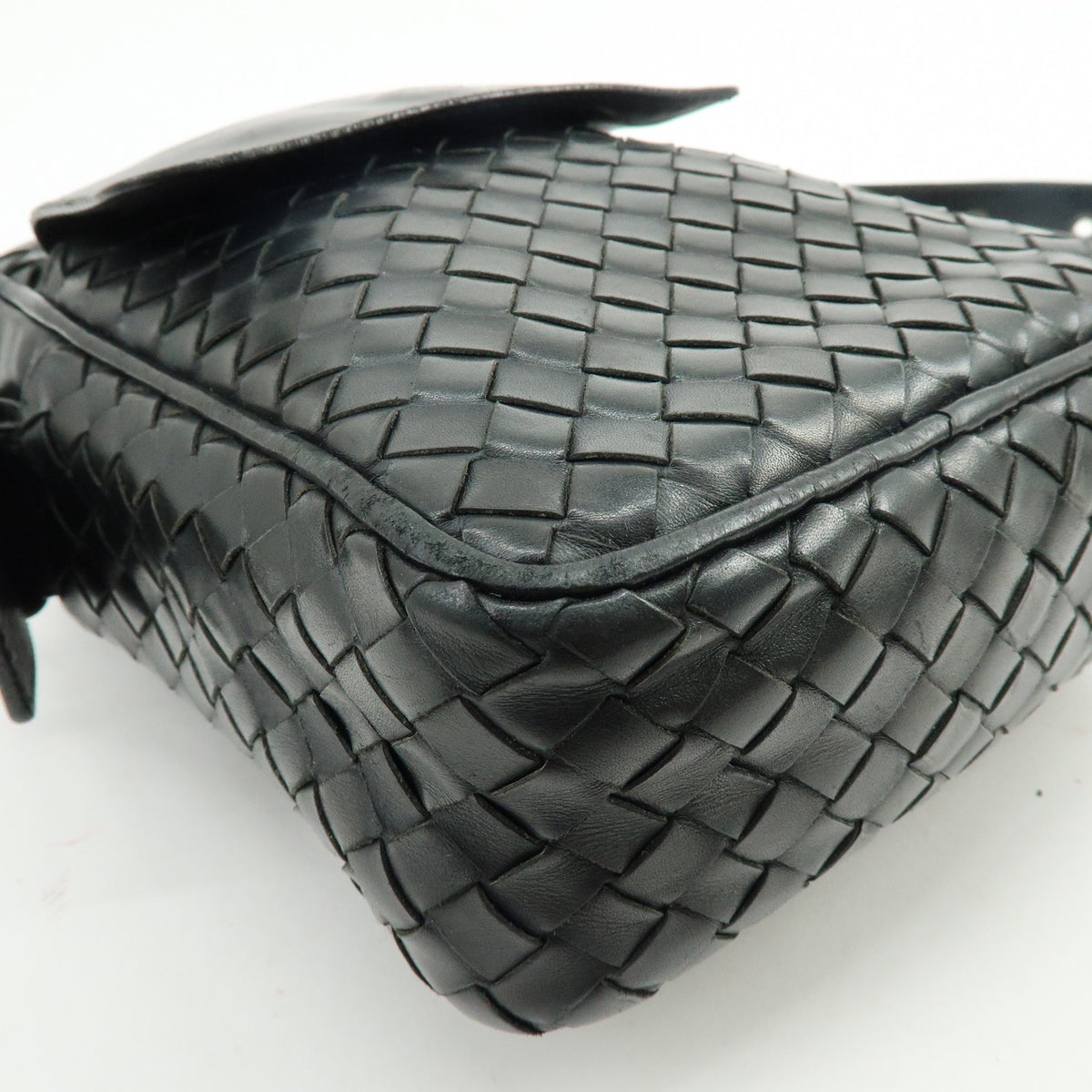 BOTTEGA VENETA Intrecciato Leather Shoulder Bag Crossbody Bag 163313