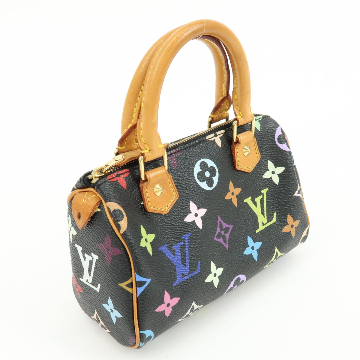 Louis Vuitton Monogram Multicolor Mini Speedy Mini Bag Noir M92644