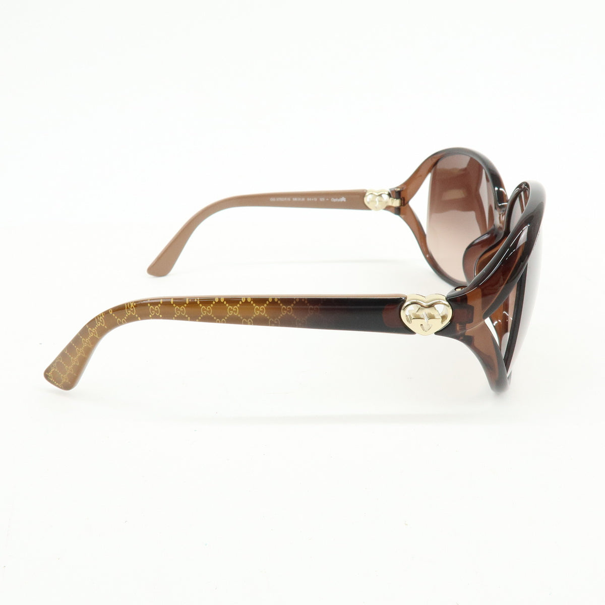 GUCCI Interlocking G Lovely Heart Plastic Sunglasses 64 □13 GG3792/F/S