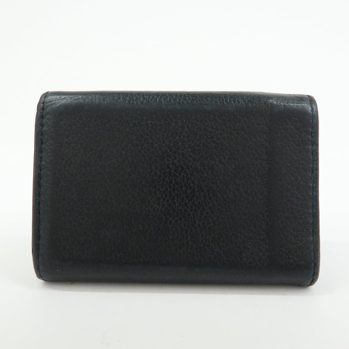 Louis Vuitton Logo Portefeuille Lock Mini Compact Wallet Noir M63921
