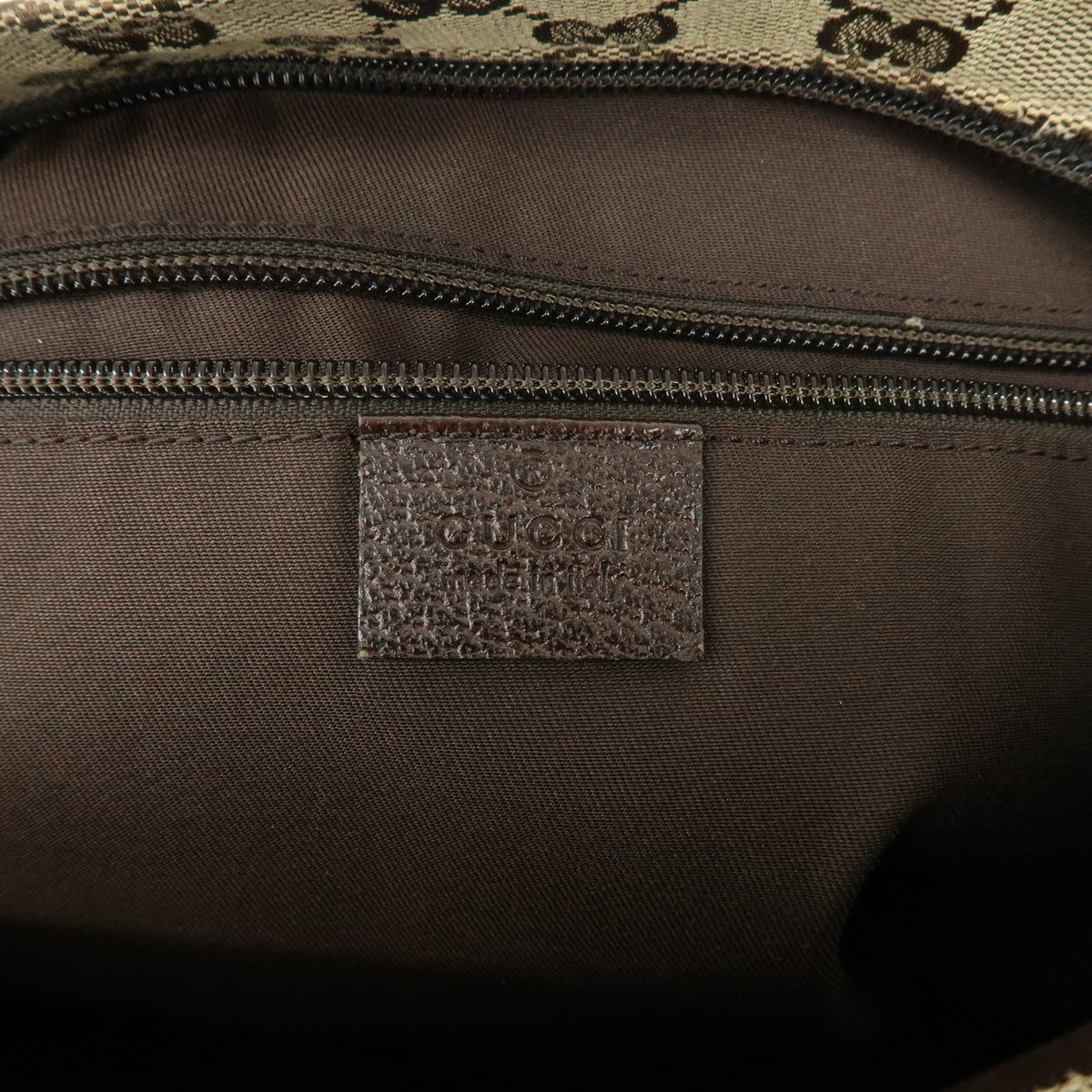 GUCCI Sherry GG Canvas Leather Shoulder Bag Crossbody Bag Beige 189751
