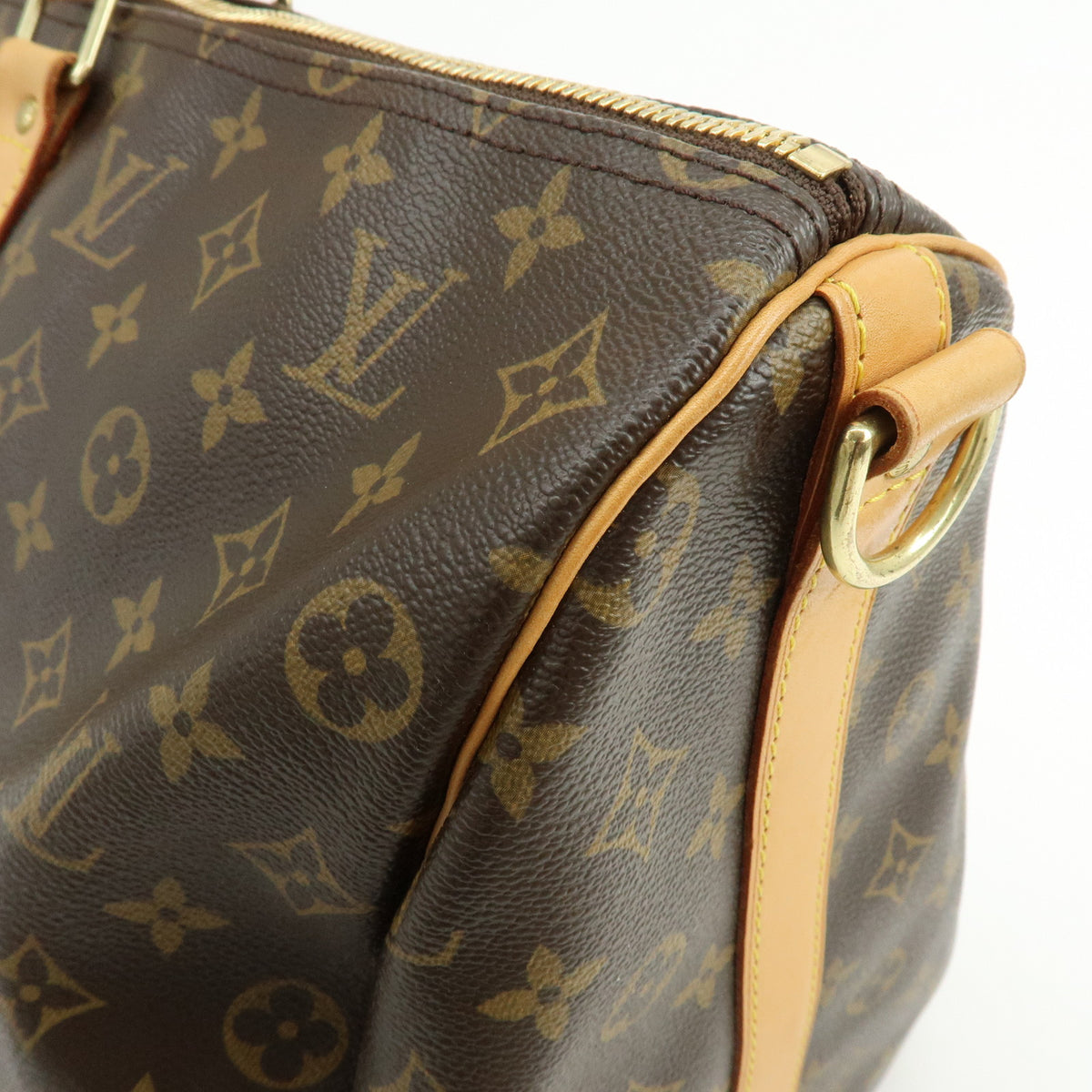 Louis Vuitton Monogram Keep All Bandouliere 50 Boston Bag Brown M41416
