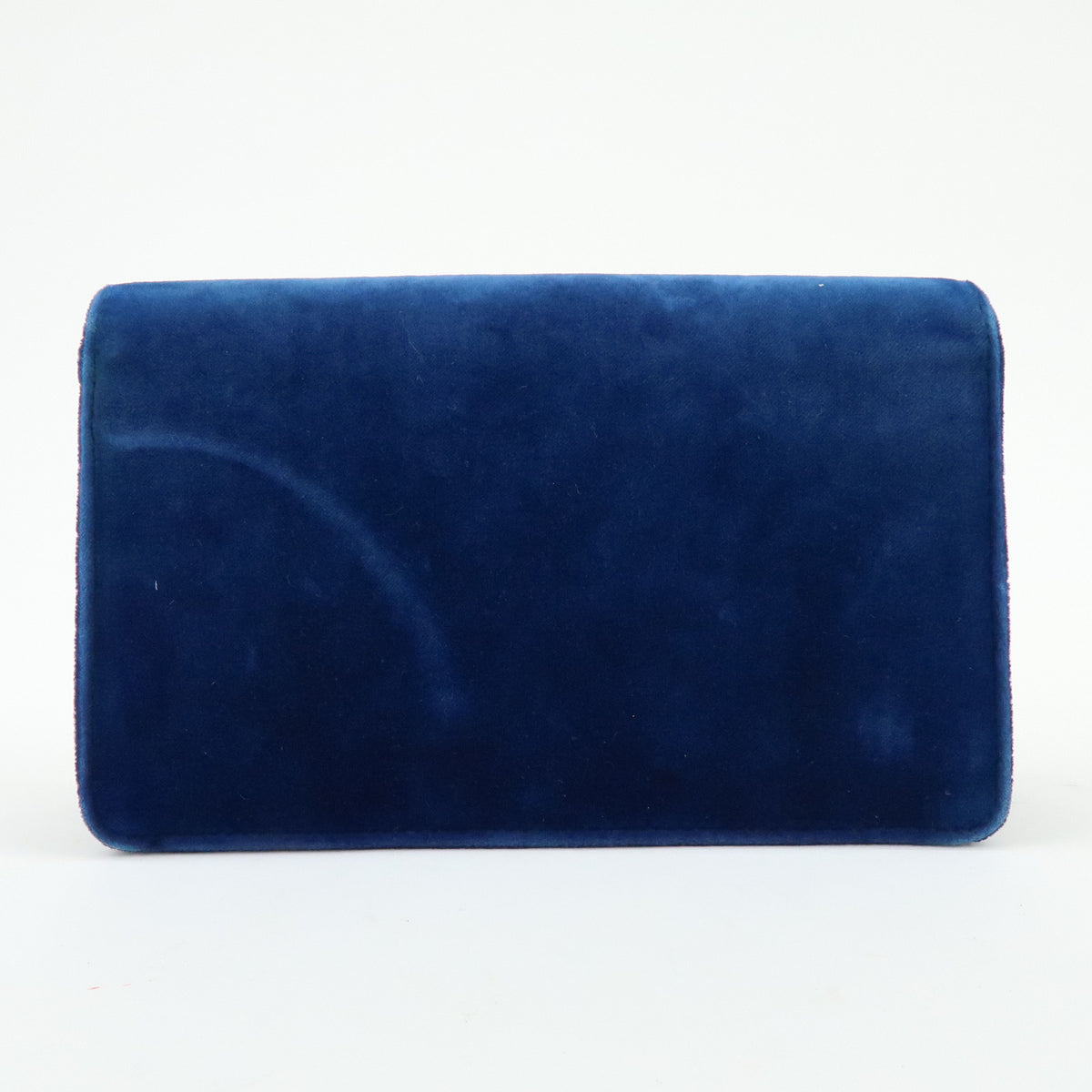 GUCCI Broadway Velvet Shoulder Bag Crossbody Bag Bijou Logo Navy 544242