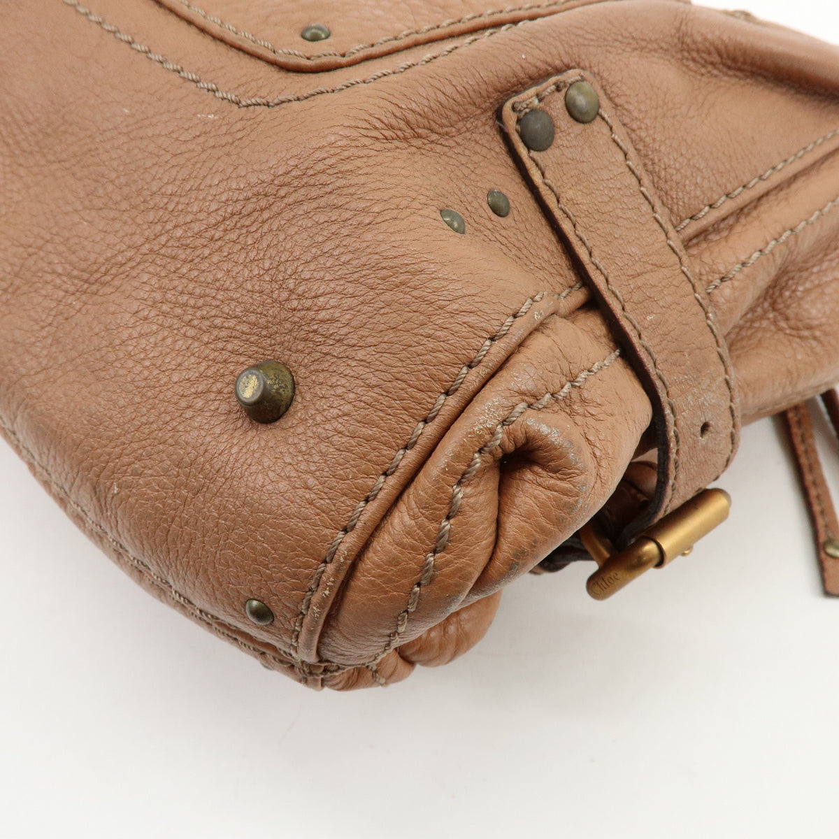 Chloe Paddington Hobo Leather Shoulder Bag Brown