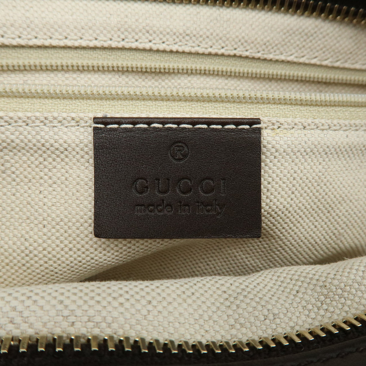 GUCCI Sukey Interlocking G GG Canvas Leather Shoulder Bag Brown 296834