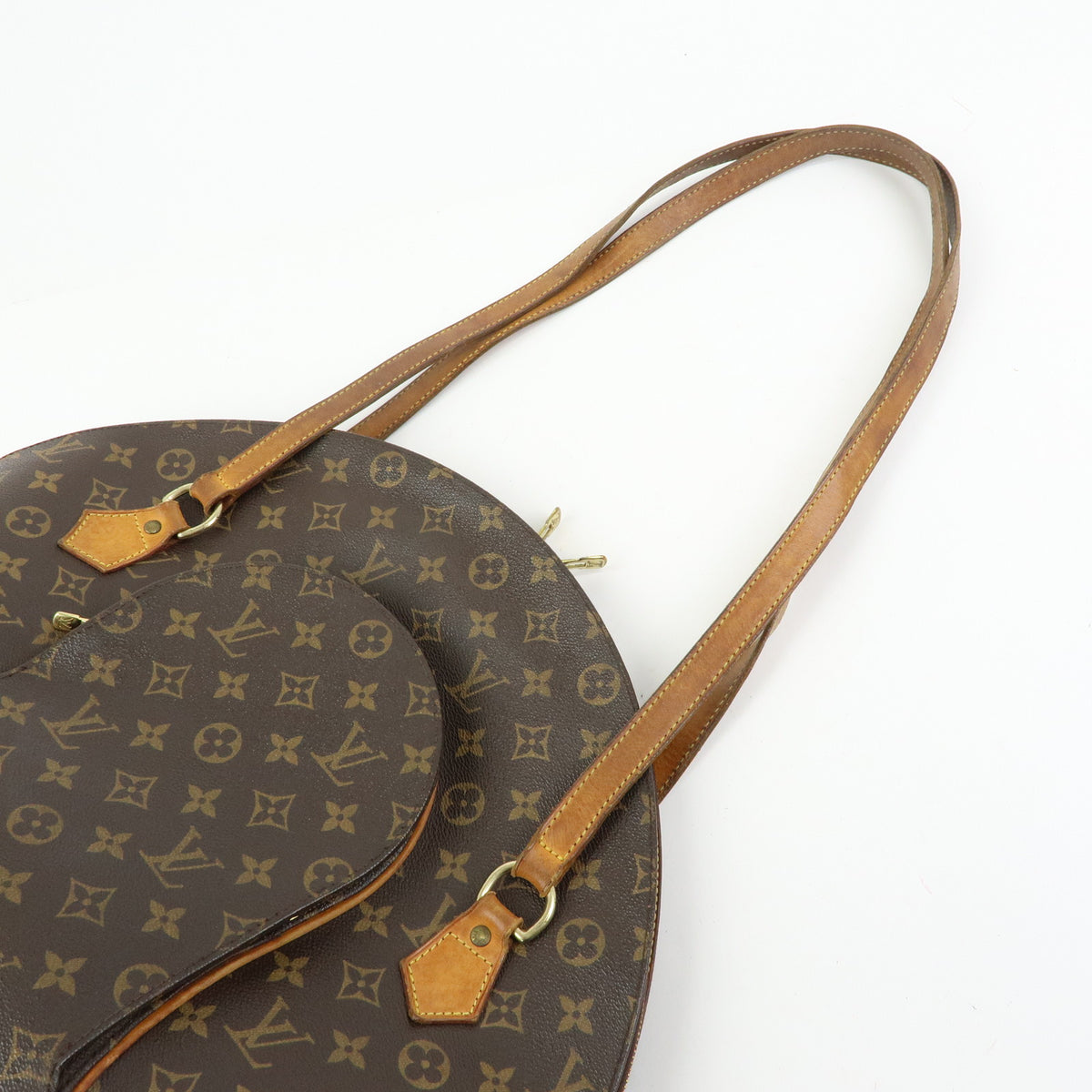 Louis Vuitton Monogram Elipse Shopping Shoulder Bag Brown M51128