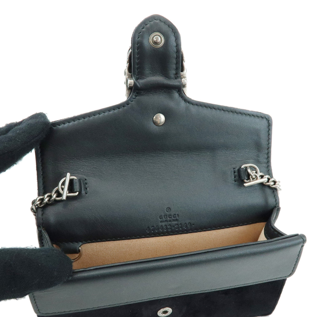 GUCCI Dionysus Velvet Super Mini Bag Leather Chain Shoulder Bag 476432