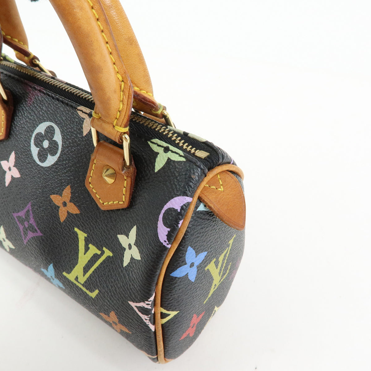 Louis Vuitton Monogram Multicolor Mini Speedy and Strap Noir Lot M92644